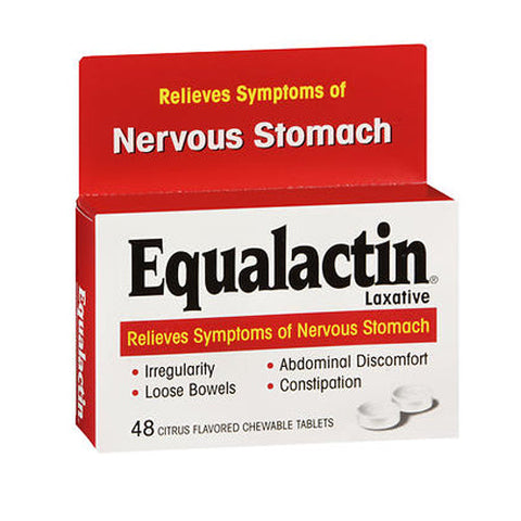 Equalactin, Chewable Tablets Relieves Symptoms Of Nervous Stomach, 48 tabs Equalactin