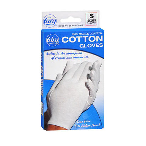 Cara, Cotton Gloves Small, 1 Pair Cara