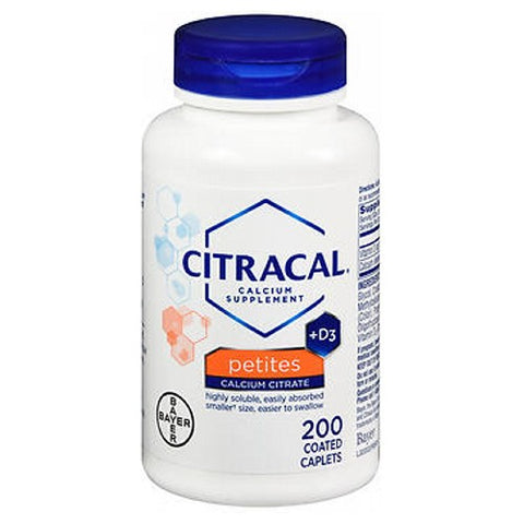 Citracal, Petites Calcium Plus D3 Coated Caplets, 200 Tabs Citracal