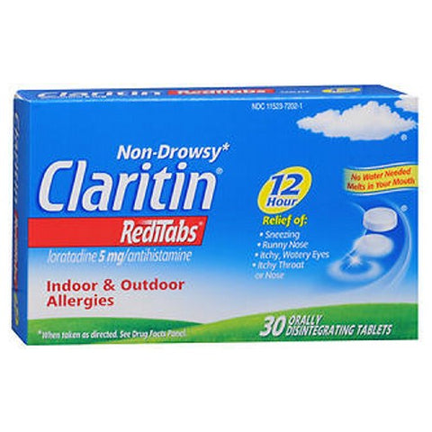 Claritin, Loratadine Antihistamine 12 Hour Allergy Reditabs, 5 Mg, 30 Tabs Claritin