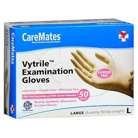 Caremates, Vytrile-Pf Examination Gloves, Large 50 each Caremates