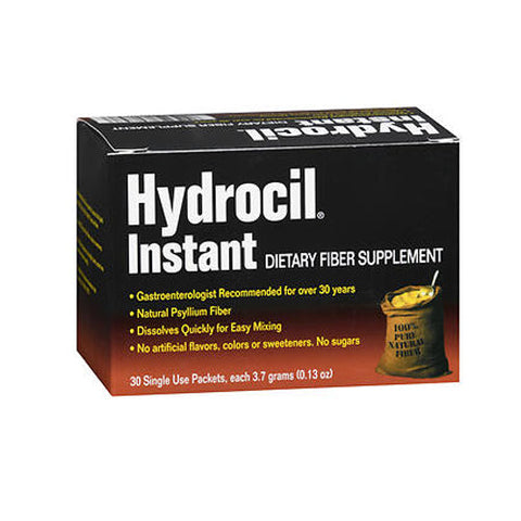 Hydrocil, Instant Dietary Fiber Supplement Packets, 30 Count Hydrocil