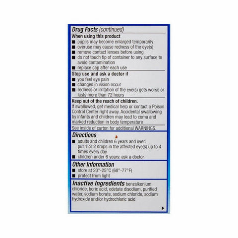 Naphcon A, Redness Reliever And Antihistamine Eye Drops, 15 Ml Naphcon A