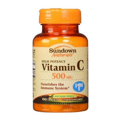 Sundown Naturals, High Potency Vitamin C, 500 mg, 50 tabs Sundown Naturals
