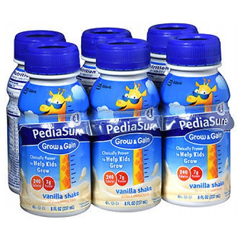 Pediasure, Grow And Gain Kids Nutritional Shake Vanilla, 48 Oz (Count Of 6) Pediasure