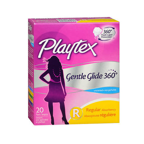 Playtex, Gentle Glide Unscented Regular Tampons, 20 each Playtex