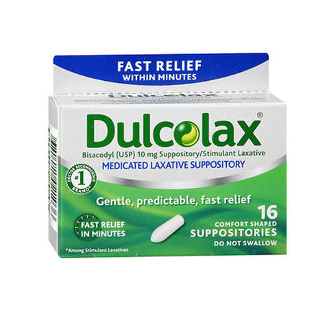 Dulcolax, Medicated Laxative Suppositories, 16 each Dulcolax