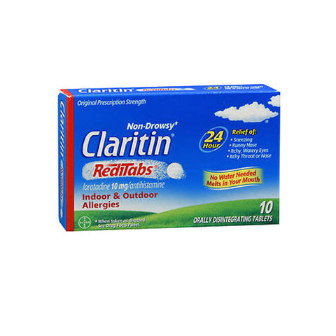 Claritin, Loratadine Antihistamine 24 Hour Allergy Reditabs, 10 Mg, 10 tabs Claritin