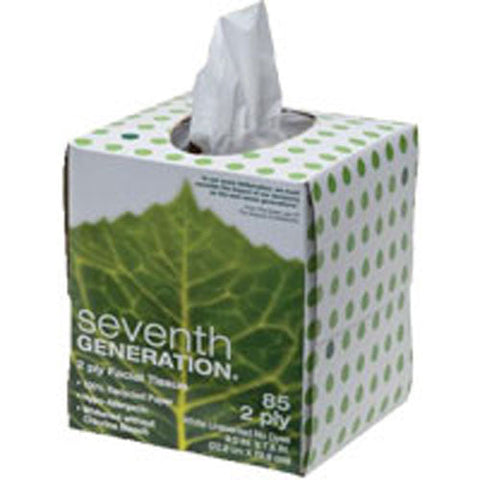 Seventh Generation, Facial Tissues 2-Ply Cube, 85 Count(Case Of 36) Seventh Generation