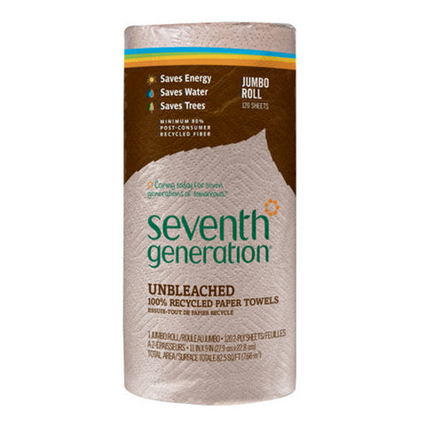 Seventh Generation, Natural Paper Towels, 120 Count(Case Of 30) Seventh Generation
