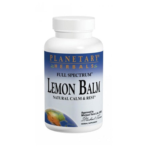 Planetary Herbals, Lemon Balm Full Spectrum, 500 mg, 120 caps Planetary Herbals