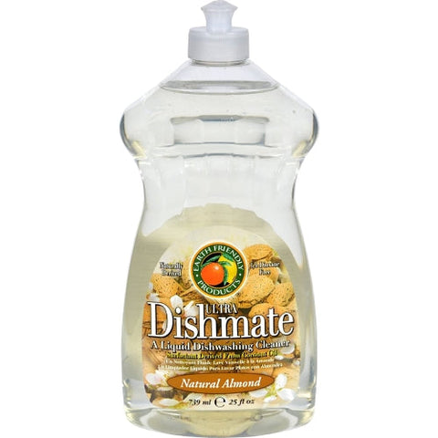 Earth Friendly, Ultra Dishmate Liquid Dishwashing Cleaner, Natural Almond 25 oz(case of 6) Earth Friendly