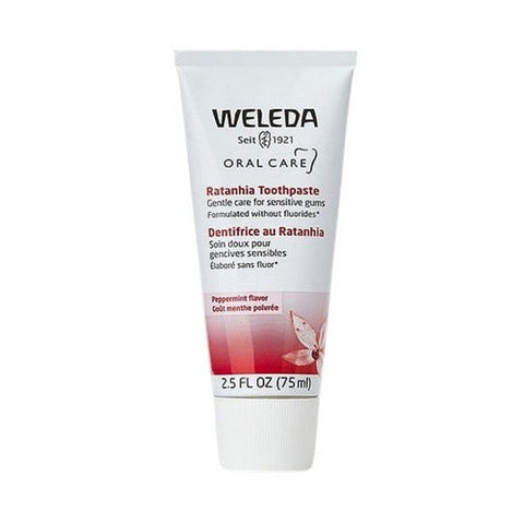 Weleda, Oral Care Ratanhia Toothpaste Peppermint Flavor, 2.5 Oz Weleda