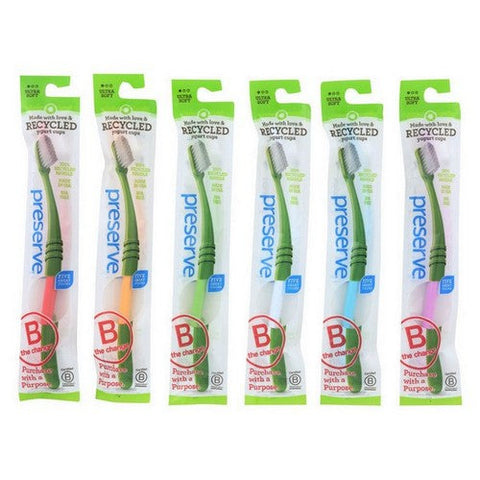 Preserve, Ultra Soft Bristle Toothbrush Pink, 1 Each (Case Of 6) Preserve