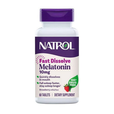 Natrol, Fast Dissolve Melatonin, 10 Mg, 60 Count Natrol