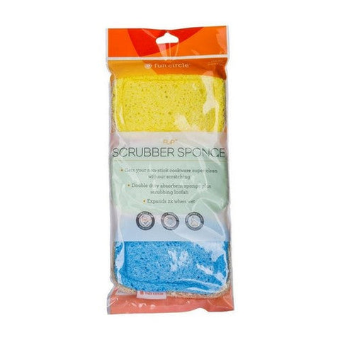 Full Circle Home, Flip Loofah Scrubber Sponge, 3 ct(case of 12) Full Circle Home