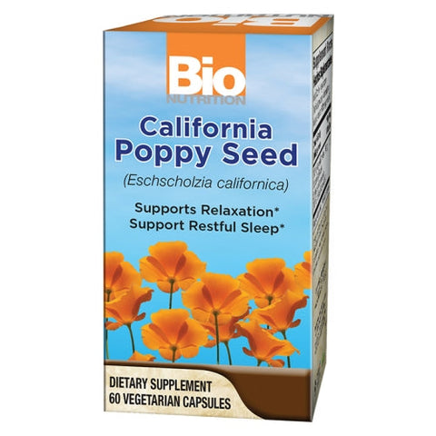 Bio Nutrition Inc, California Poppy Seed, 60 VEG CAPS Bio Nutrition Inc