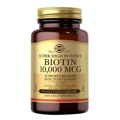 Solgar, Biotin, 10000 mcg, 60 Veg Caps Solgar