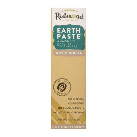 Redmond, Silver Earth Paste Mineral Toothpaste Wintergreen, 4 Oz Redmond