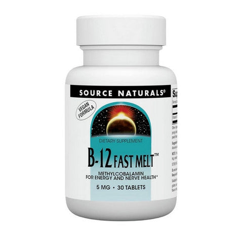 Source Naturals, Methylcobalamin Fast Melt, 30 TABS Source Naturals