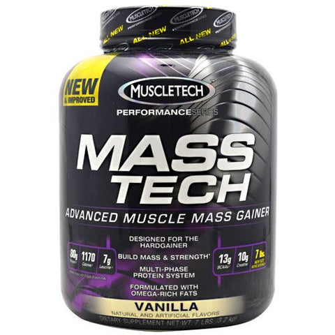 Muscletech, Mass Tech Performance Series, Vanilla 7 lbs Muscletech