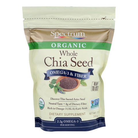 Spectrum Essentials, Chia Seed Omega-3 and Fiber, 12 OZ Spectrum Essentials