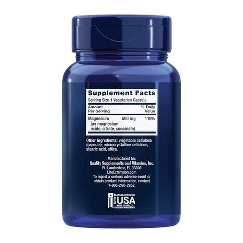 Life Extension, Magnesium Caps, 500 Mg, 100 Veg Caps Life Extension