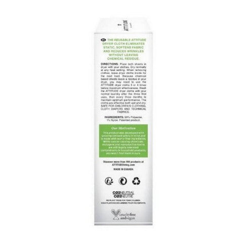 Attitude, Anti-Static Eliminator Cloth Sheet 300 Load, 2 Count Attitude