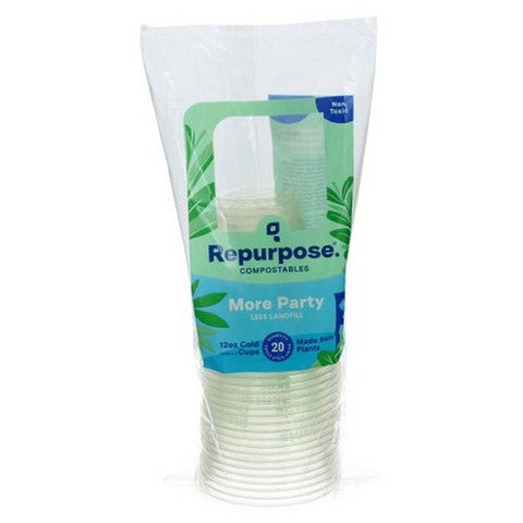 Repurpose, Compostables Cold Cups, 20 Count(Case Of 6) Repurpose