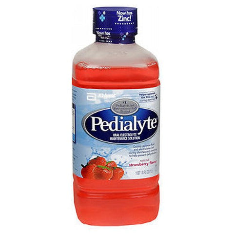 Pedialyte, Electrolyte Solution Strawberry, 33.8 Oz Pedialyte