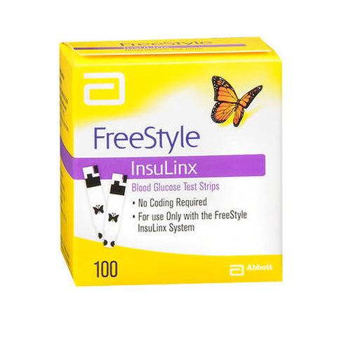 Freestyle, Insulinx Blood Glucose Test Strips, 100 Each Freestyle