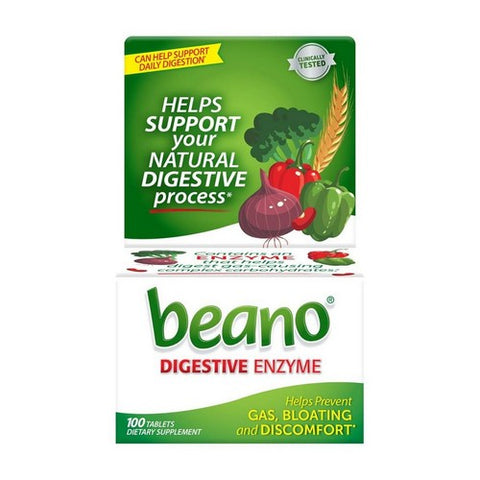 Beano, Food Enzyme Dietary Supplement Tablets, 100 Tablets Beano