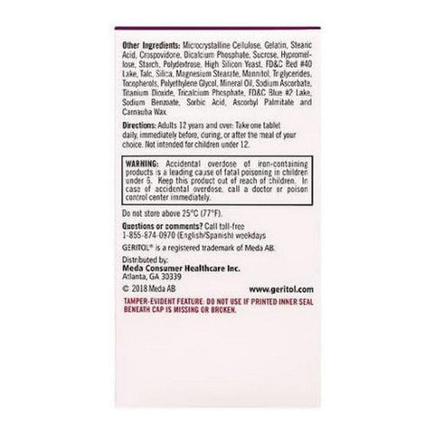 Geritol, Multivitamin Nutritional Support, 100 Tablets Geritol