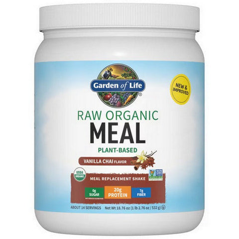 Garden of Life, Raw Organic Meal Vanilla Spiced Chai Powder, 532 Grams Garden of Life