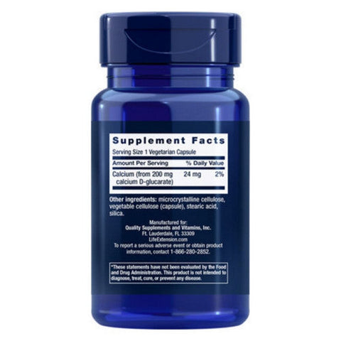 Life Extension, Calcium D-Glucarate, 200 mg, 60 Vcaps Life Extension