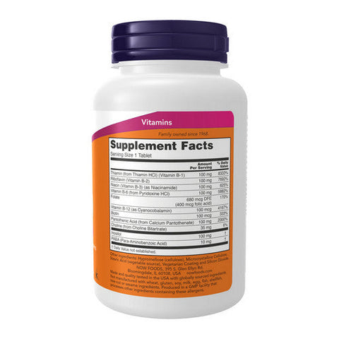 Now Foods, Sustained Release B-100, 100 Tabs Now Foods