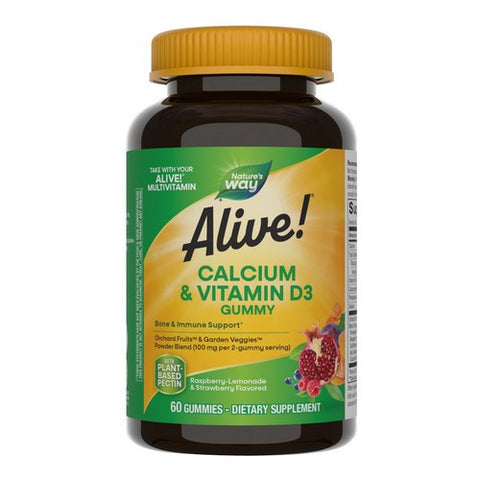 Alive! Calcium And Vitamin D3 Gummies 60 Gummy by Nature's Way