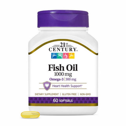 21st Century, Fish Oil, 1000 mg, 60 Softgels 21st Century