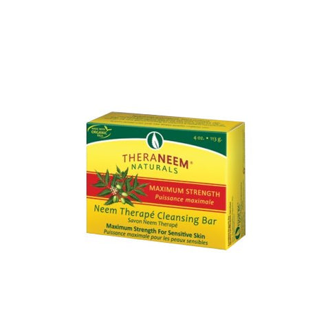 TheraNeem Naturals, Maximum Strength Neem Oil Soap, Fragrance Free 4 oz TheraNeem Naturals
