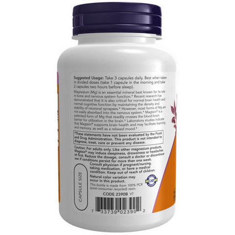 Now Foods, Magtein, 90 Vcaps Now Foods
