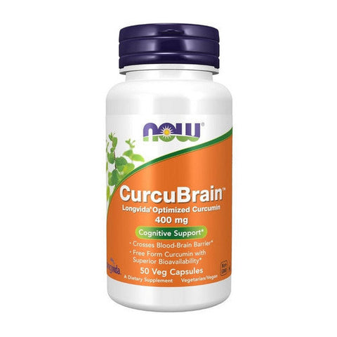 Now Foods, CurcuBrain, 400 mg, 50 Vcaps Now Foods