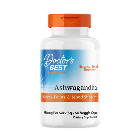 Doctors Best, Ashwagandha, 250 Mg, 60 Veggie Caps Doctors Best