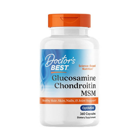Doctors Best, Glucosamine Chondroitin MSM With OptiMSM, 360 Veggie Capsules Doctors Best