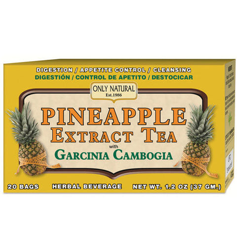 Only Natural, Pineapple Extract Tea, With Garcinia Cambogia 1.2 Oz (20 Bags) Only Natural