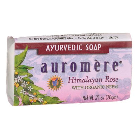 Auromere, Ayurvedic Bar Soap Himalayan Rose, 0.71 Oz Auromere