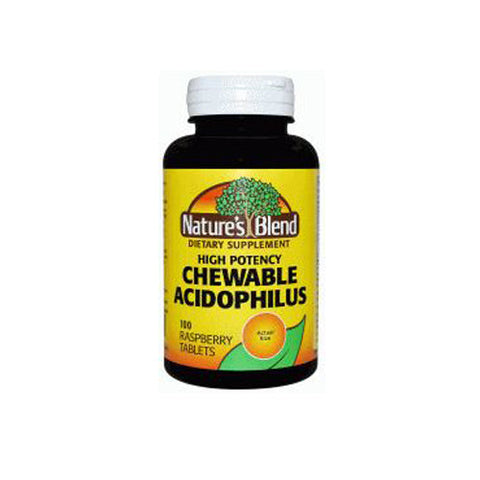 Nature's Blend, Nature's Blend Acidophilus Chewable, 100 Tabs Nature's Blend
