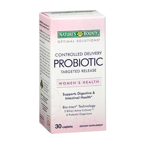 Nature's Bounty, Nature's Bounty Optimal Solution Controlled Delivery Probiotic Caplets, 30 Caplets Nature's Bounty