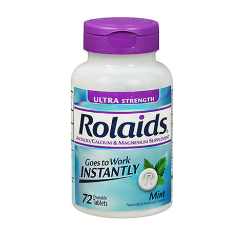 Rolaids, Ultra Strength, Mint 72 Chewable Tabs Rolaids
