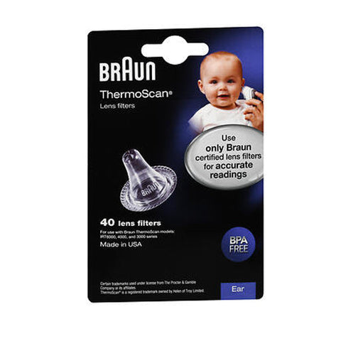 Vicks, Braun ThermoScan Lens Filters, 40 Each Braun