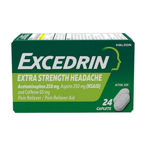 Novartis Consm Hlth Inc, Excedrin Extra Strength Caplets, 24 Caps Excedrin